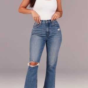 abercrombie ultra high rise kick flare jeans